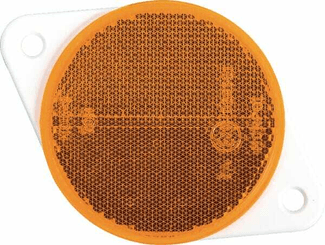 Pièces agricoles - Eclairage - Catadioptre rond orange Ø75mm à visser