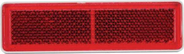 Pièces agricoles - Eclairage - Catadioptre rectangle rouge 69x20mm