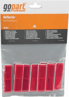 Pièces agricoles - Eclairage - Catadioptre rectangle rouge 69x20mm