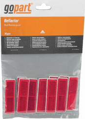 Pièces agricoles - Eclairage - Catadioptre rectangle rouge 69x20mm
