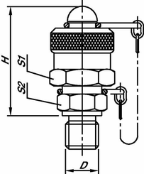 Pièces agricoles - Hydraulique - Raccord point de mes. 3/8"BSP