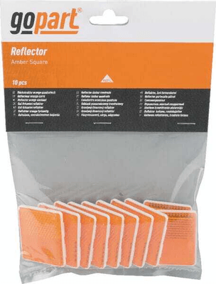 Pièces agricoles - Eclairage - Catadioptre rectangle orange
