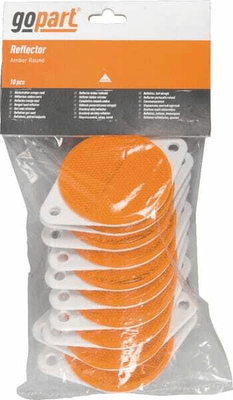 Pièces agricoles - Eclairage - Catadioptre rond orange Ø75mm à visser