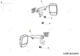 LH ELECT.LED MIRROR Deutz-Fahr origine