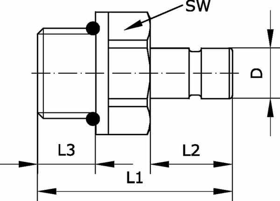 Pièces agricoles - Pièce pneumatique - Fiche de connexion 6x1/4"