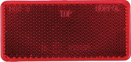 Pièces agricoles - Eclairage - Catadioptre rectangle rouge 94x44mm
