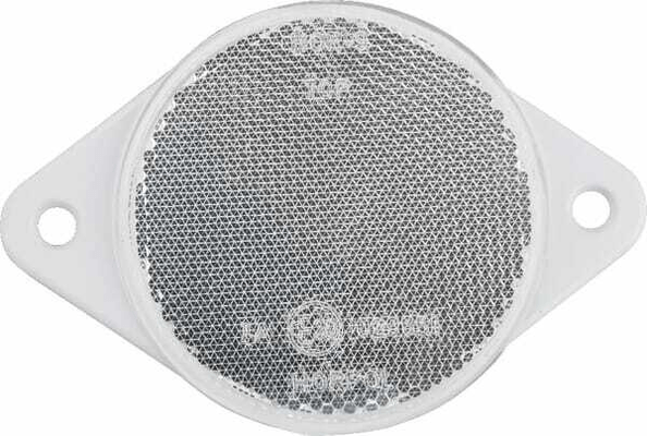 Pièces agricoles - Eclairage - Catadioptre rond blanc Ø75mm à visser