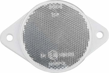 Pièces agricoles - Eclairage - Catadioptre rond blanc Ø75mm à visser