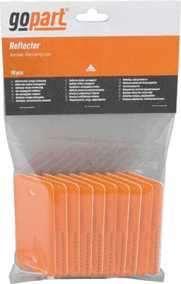 Pièces agricoles - Eclairage - Catadioptre rectangle orange 94x44mm à visser