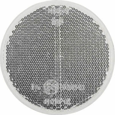 Pièces agricoles - Eclairage - Catadioptre rond blanc Ø75mm tige filetée