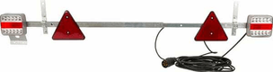 Rampe de signalisation LED télescopique 1,10 - 1,60 m câble 7,5 m