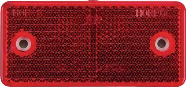 Pièces agricoles - Eclairage - Catadioptre rectangle rouge 94x44mm à visser