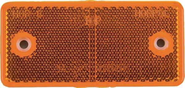 Pièces agricoles - Eclairage - Catadioptre rectangle orange 94x44mm à visser