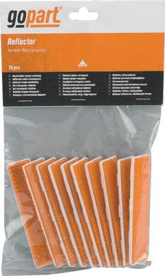 Pièces agricoles - Eclairage - Catadioptre rectangle orange