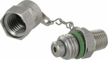 Pièces agricoles - Hydraulique - Point de mesure 1/4 NPT RVS
