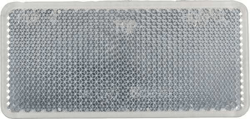 Pièces agricoles - Eclairage - Catadioptre rectangle blanc 94x44mm