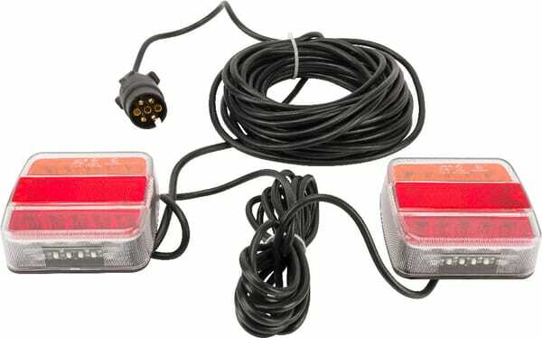 Pièces agricoles - Eclairage - Kit signalisation LED feux arrière câble 12 m magnétique