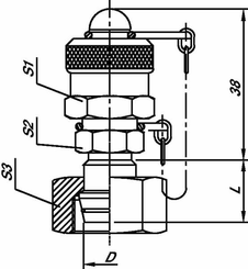 Pièces agricoles - Hydraulique - Raccord mini-mess 28L
