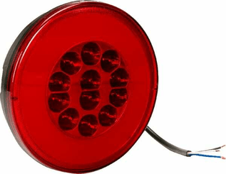 Pièces agricoles - Eclairage - Feu arrière LED rond anti-brouillard universel