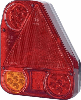 Pièces agricoles - Eclairage - Feu arrière LED rectangle droit câblé