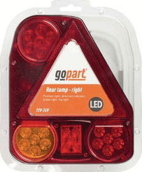 Pièces agricoles - Eclairage - Feu arrière LED rectangle droit câblé