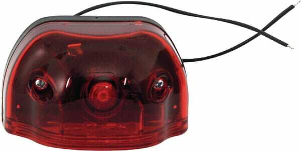 Pièces agricoles - Eclairage - Éclairage de plaque d'immatriculation rouge LED, 12-24V, 101x58.5x59.6mm, Kramp