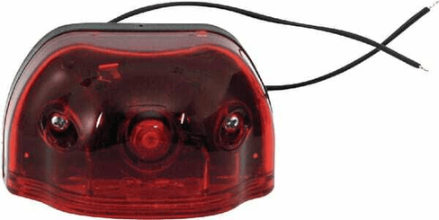 Pièces agricoles - Eclairage - Éclairage de plaque d'immatriculation rouge LED, 12-24V, 101x58.5x59.6mm, Kramp