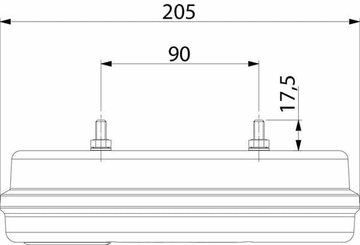 Pièces agricoles - Eclairage - Feu arrière LED rectangle gauche câblé