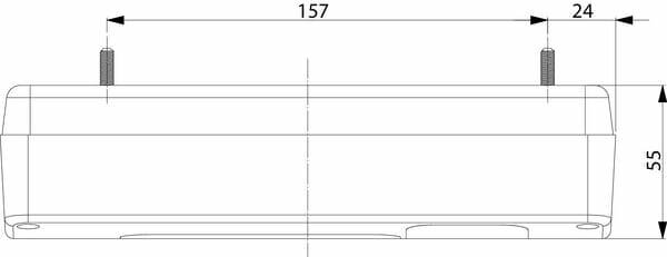 Pièces agricoles - Eclairage - Feu arrière rectangle gauche câble