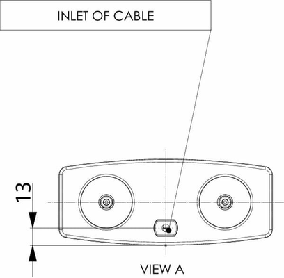Pièces agricoles - Eclairage - Feu arrière rectangle universel câblé