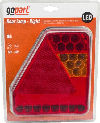 Pièces agricoles - Eclairage - Feu arrière LED rectangle, UK
