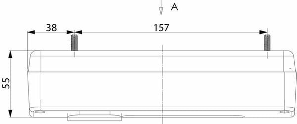 Pièces agricoles - Eclairage - Feu arrière rectangle droit câble