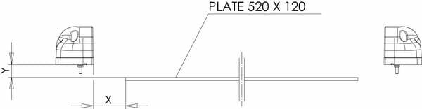 Pièces agricoles - Eclairage - Éclairage de plaque d'immatriculation rouge LED, 12-24V, 101x58.5x59.6mm, Kramp