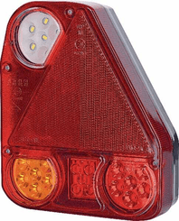 Pièces agricoles - Eclairage - Feu arrière LED rectangle droit câblé