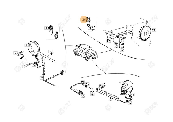 Pièces agricoles - Pièce divers - BOUTON Deutz-Fahr origine