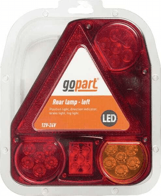 Pièces agricoles - Eclairage - Feu arrière LED rectangle gauche câblé