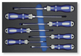 Module de rangement mousse 7 tournevis 6 pans F - PH (par 1)