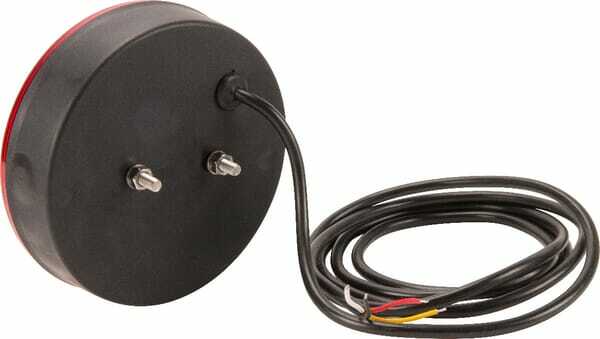 Pièces agricoles - Eclairage - Feu arrière multifonction LED, rond, 12-24V, Ø 142mm, Kramp