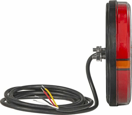 Pièces agricoles - Eclairage - Feu arrière multifonction rond, 12V (resistance intégrée), Ø 142mm, Kramp