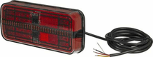 Feu arrière multifonction rectangulaire, 12V (resistance intégrée), 200.5x85.3x28.9mm, Kramp
