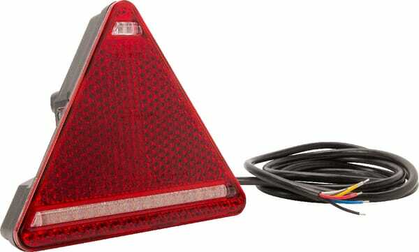 Pièces agricoles - Eclairage - Feu arrière LED triangulaire droit, 12-24V, 163x144x38.8mm, Kramp