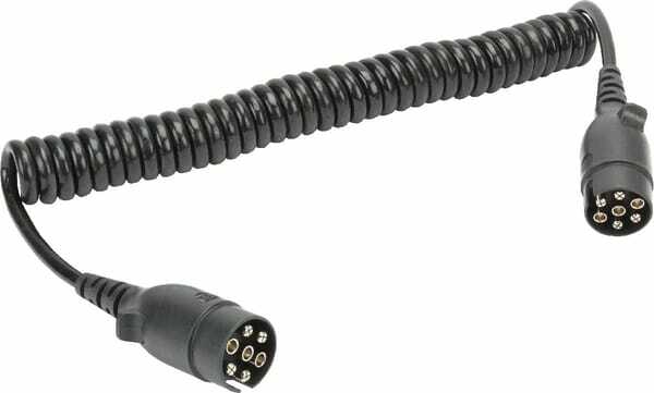 Pièces agricoles - Electricité - Câble spiralé 12v/7 broches 3,5 m