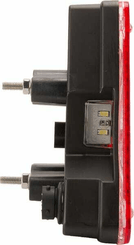 Pièces agricoles - Eclairage - Feu arrière LED triangulaire droit, 12-24V, 163x144x38.8mm, 5 fiches, Kramp