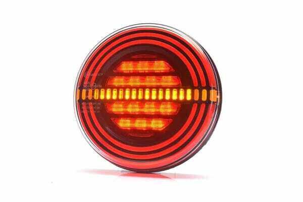 Pièces agricoles - Eclairage - Feu arrière multifonction rond, 12V, Ø 142mm, Kramp