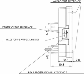 Pièces agricoles - Eclairage - Feu arrière LED triangulaire droit, 12-24V, 163x144x38.8mm, 5 fiches, Kramp