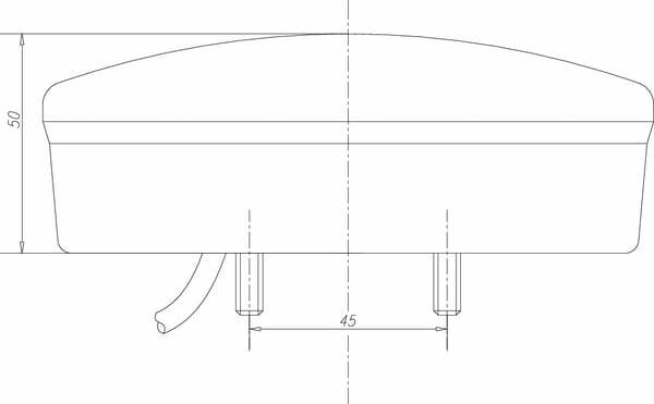 Pièces agricoles - Eclairage - Feu arrière LED rond câblé Ø 142mm, Kramp