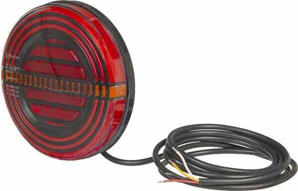 Pièces agricoles - Eclairage - Feu arrière multifonction rond, 12V, Ø 142mm, Kramp