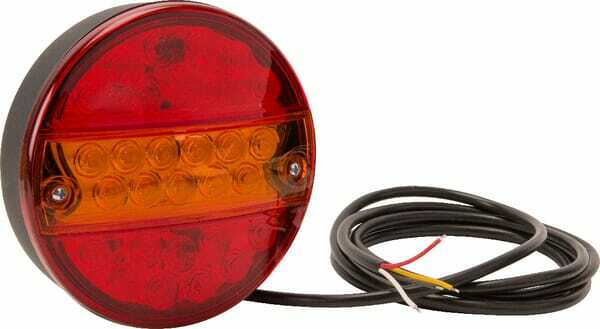 Pièces agricoles - Eclairage - Feu arrière LED rond câblé Ø 142mm, Kramp