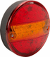 Feu arrière multifonction LED, rond, 12-24V, Ø 142mm, 5 fiches, Kramp