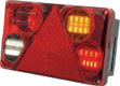 Feu arrière LED rectangulaire droit, 12-24V, 232x142x59mm Kramp